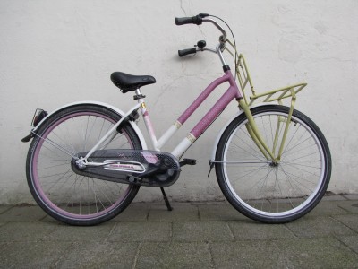 26 inch meidenfiets met rekje (PU)